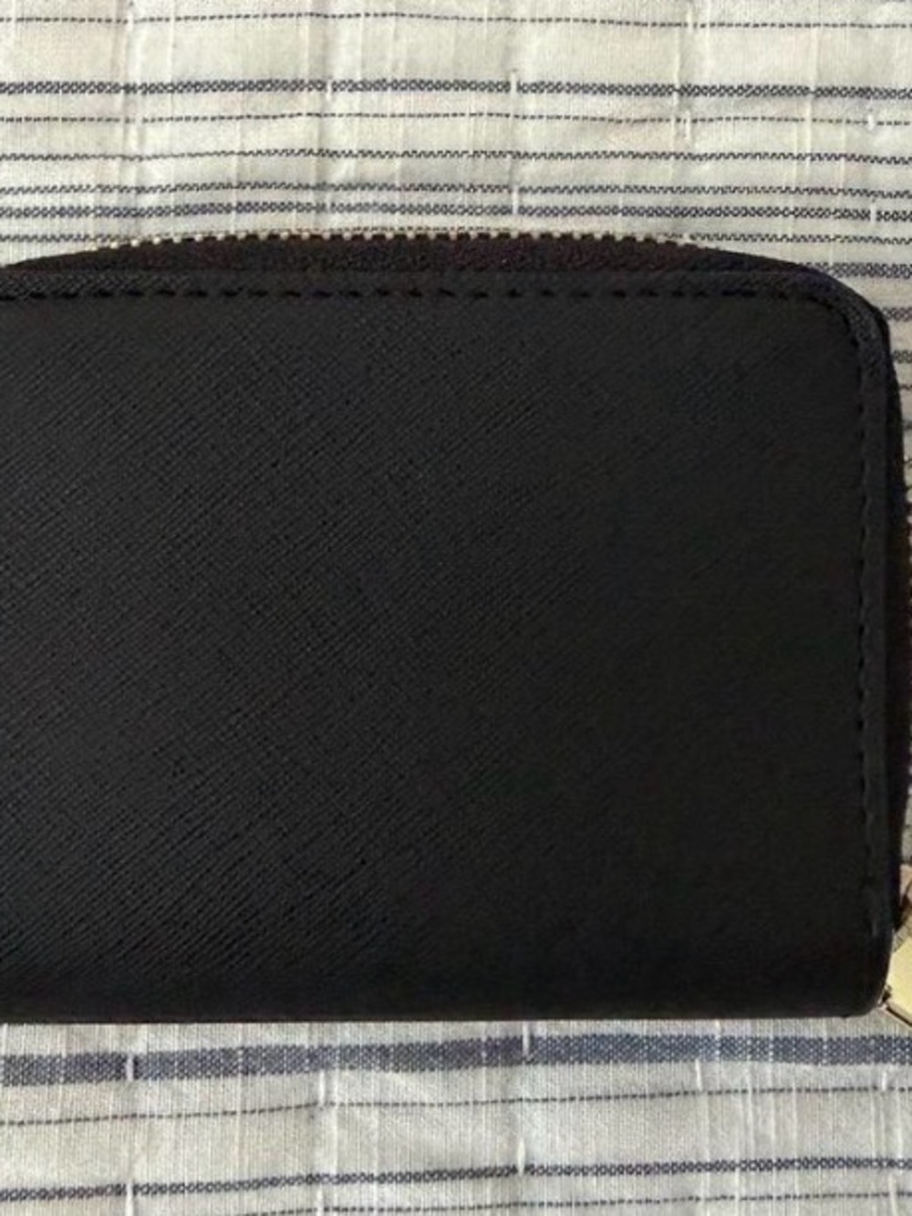 Karl Lagerfeld Black Wallet with Gold Zip Detail - Picture 2 of 5